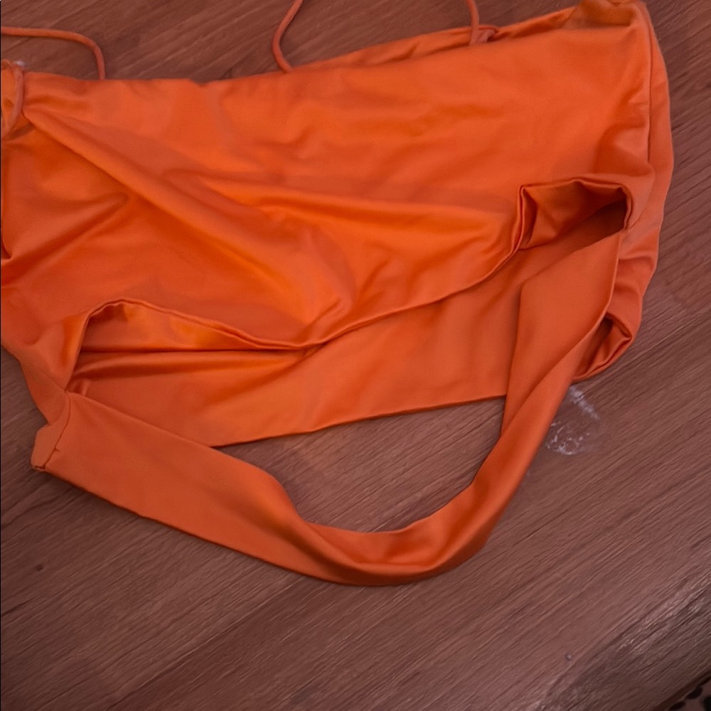 Orange Strapless Top - Picture 2 of 2